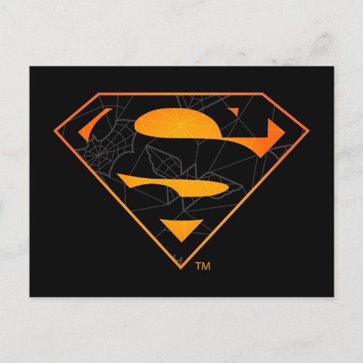 Superman | Halloween-Inspiriertes Logo Postkarte (Vorderseite)