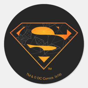 Superman   Halloween-Inspiriertes Logo Runder Aufkleber