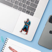 Superman - Hand in Faust Aufkleber (Laptop mit iPhone)
