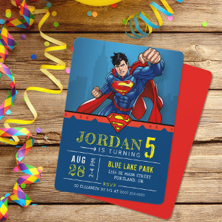 Superman | Happy Birthday Einladung