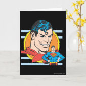 Superman Head Shot Karte (Gelbe Blume)