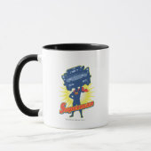 Superman hebt Auto 2 Tasse (Links)