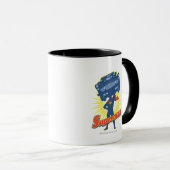 Superman hebt Auto 2 Tasse (VorderseiteRechts)