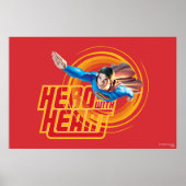 Superman Hero mit Herz Poster (Vorne)