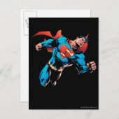 Superman im Anzug Postkarte (Vorne/Hinten)