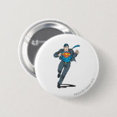 Superman in Business Garb Button (Vorne & Hinten)