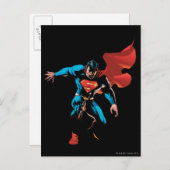 Superman in Shadow Postkarte (Vorne/Hinten)