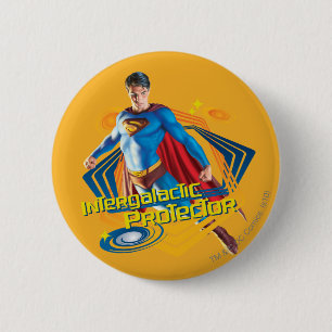 Superman Intergalactic Protector Button