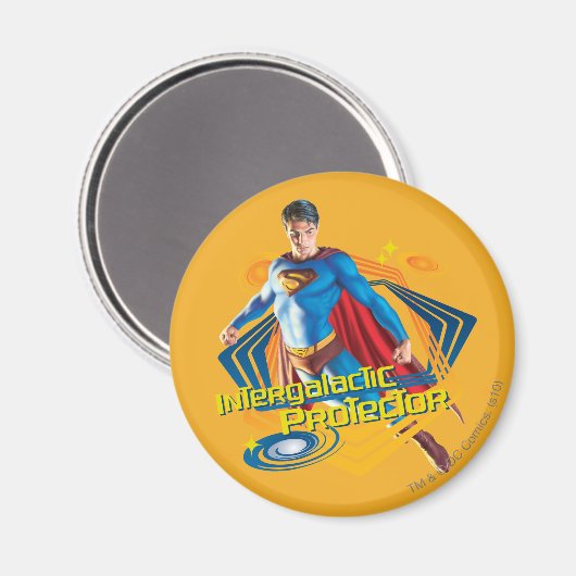 Superman Intergalactic Protector Magnet (Vorderseite/Rückseite)
