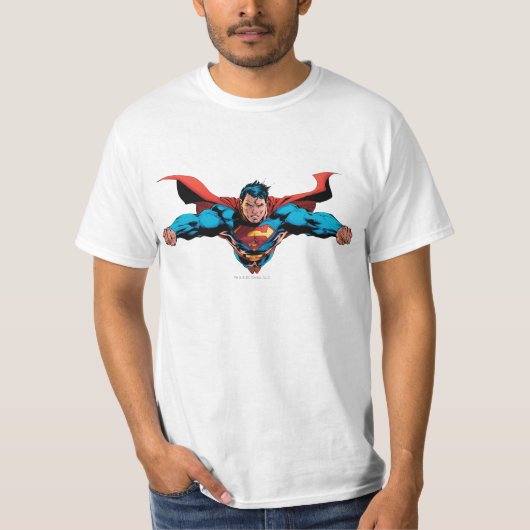 Superman-Kap-Fliegen T-Shirt (Vorderseite)