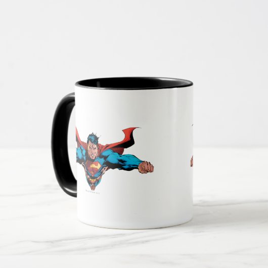 Superman-Kap-Fliegen Tasse (Vorderseite Links)