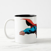 Superman-Kap-Fliegen Zweifarbige Tasse (Links)