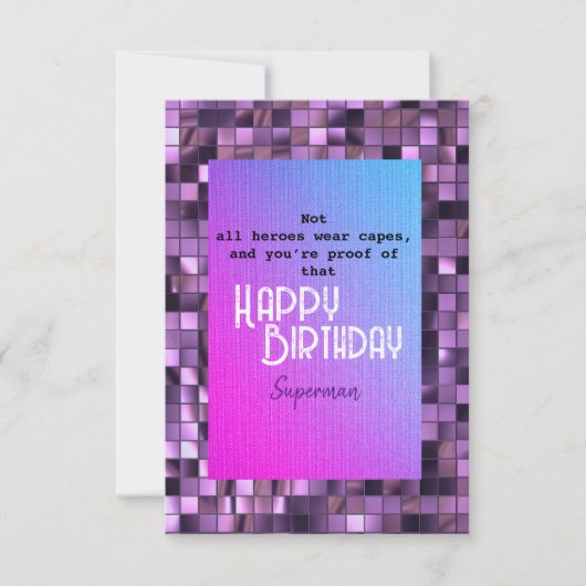 Superman Karte (Vorderseite)