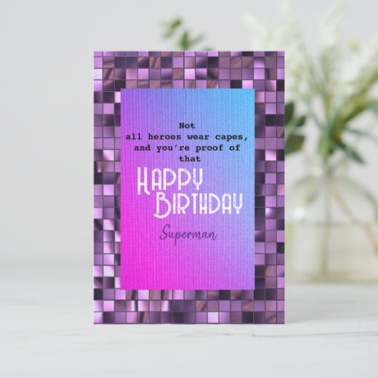 Superman Karte (Stehend Vorderseite)