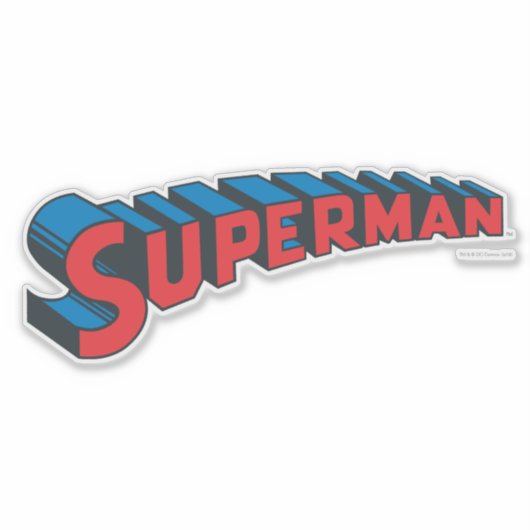 Superman | Klassisches Logo Aufkleber (Vorderseite)