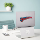 Superman | Klassisches Logo Aufkleber (Laptop auf Schreibtisch)