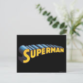 Superman | Klassisches Logo Postkarte (Stehend Vorderseite)