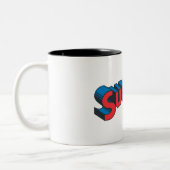 Superman | Klassisches Logo Zweifarbige Tasse (Links)