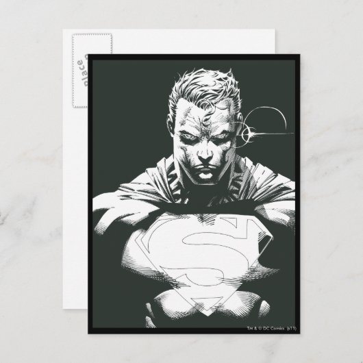 Superman-Kontur Postkarte (Vorne/Hinten)