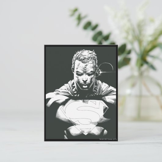 Superman-Kontur Postkarte (Stehend Vorderseite)