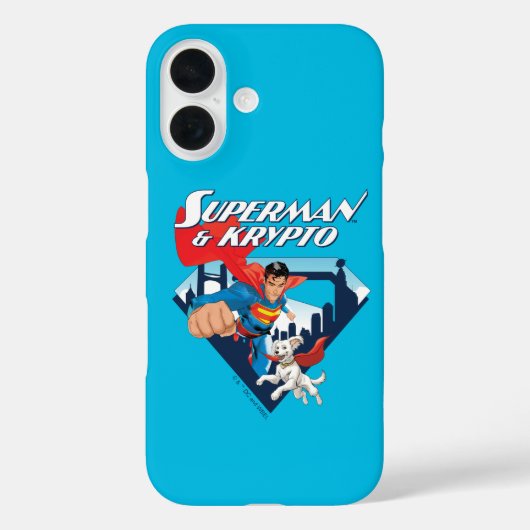 Superman & Krypto Soar Case-Mate iPhone Hülle (Rückseite)