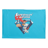 Superman & Krypto Soar Kissenbezug (Rückseite)