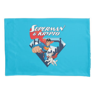 Superman & Krypto Soar Kissenbezug