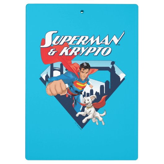 Superman & Krypto Soar Klemmbrett (Rückseite)