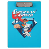 Superman & Krypto Soar Klemmbrett (Vorderseite)