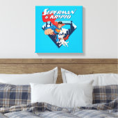 Superman & Krypto Soar Leinwanddruck (Insitu (Schlafzimmer))