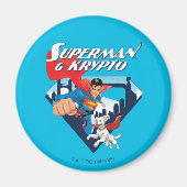 Superman & Krypto Soar Magnet (Vorne)