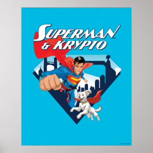 Superman & Krypto Soar Poster