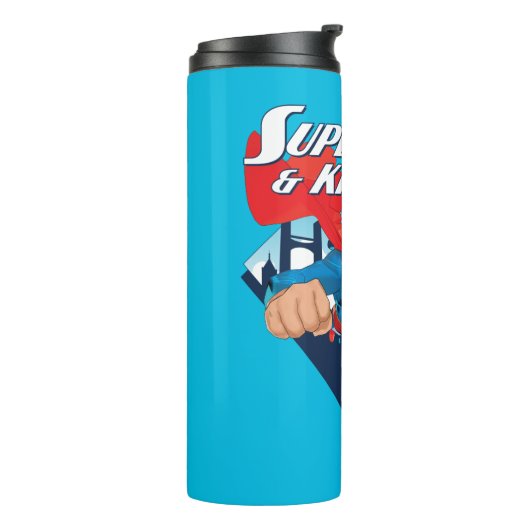 Superman & Krypto Soar Thermosbecher (Nach links gedreht)
