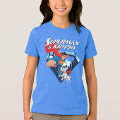 Superman & Krypto Soar Tri-Blend Shirt (Vorderseite)