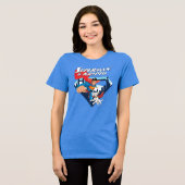 Superman & Krypto Soar Tri-Blend Shirt (Vorderseite voll)
