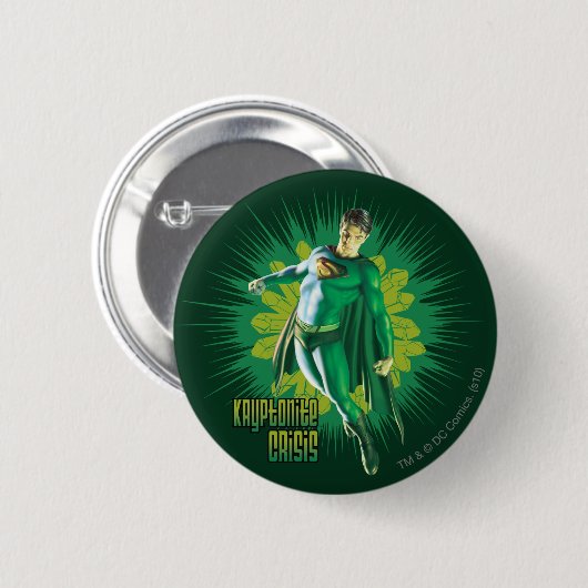 Superman Kryptonite-Krise Button (Vorne & Hinten)