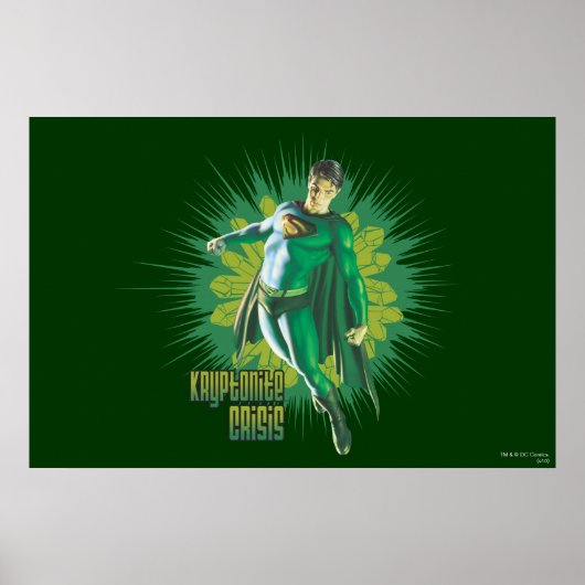 Superman Kryptonite-Krise Poster (Vorne)
