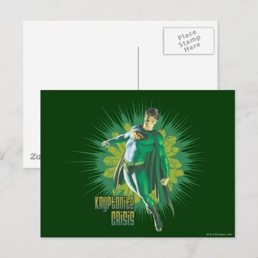Superman Kryptonite-Krise Postkarte (Vorne/Hinten)