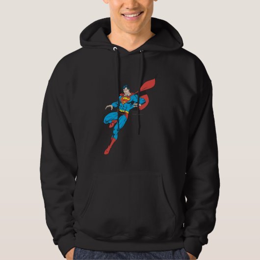 Superman Lands Lightly 2 Hoodie (Vorderseite)