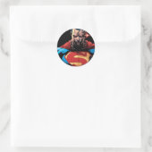 Superman - Laservision Runder Aufkleber (Tasche)