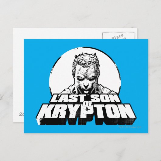 Superman Last Son of Krypton Postkarte (Vorne/Hinten)