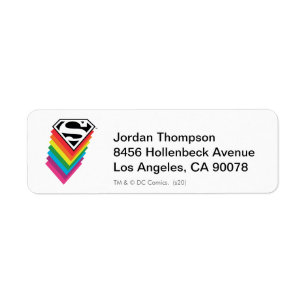 Superman Layered Rainbow Logo