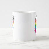 Superman Layered Rainbow Logo Jumbo-Tasse (Vorderseite)