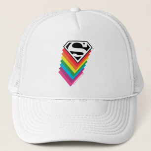 Superman Layered-Regenbogen-Logo Truckerkappe