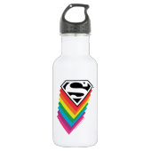 Superman Layoutsteuerzeichen Edelstahlflasche (Vorderseite)