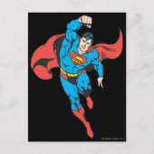 Superman Left Fist Raised Postkarte (Vorderseite)