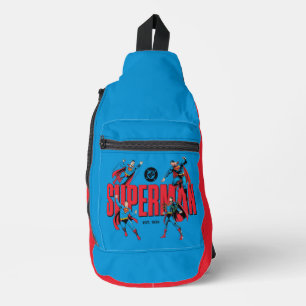 Superman Legenden Forever Grafik Crossbody Bag