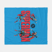 Superman Legenden Forever Grafik Fleecedecke (Vorderseite (Horizontal))