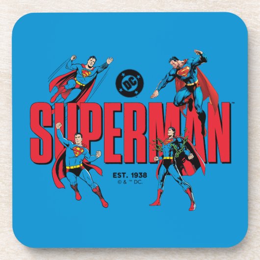 Superman Legenden Forever Grafik Getränkeuntersetzer (Vorderseite)