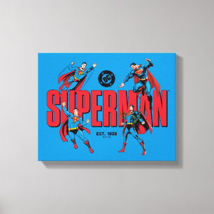 Superman Legenden Forever Grafik Leinwanddruck